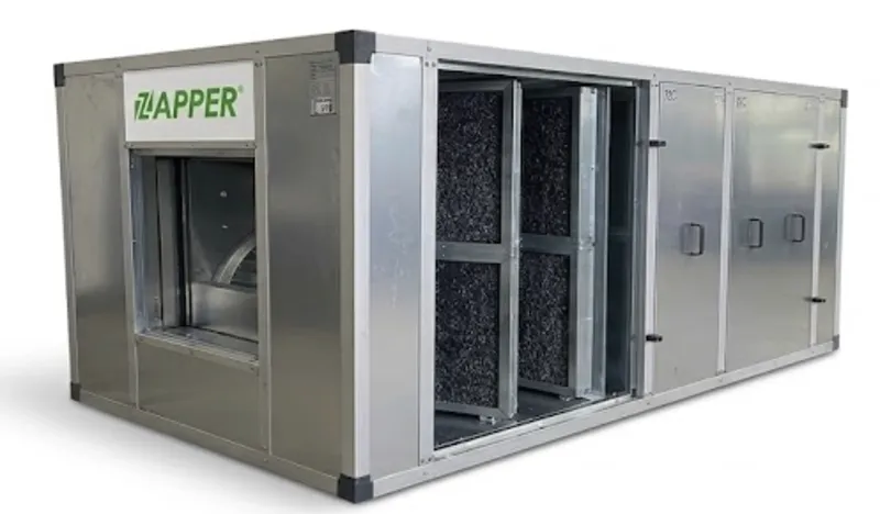UTA ZAPPER a carbone attivo per trattamento aria in cucine professionali